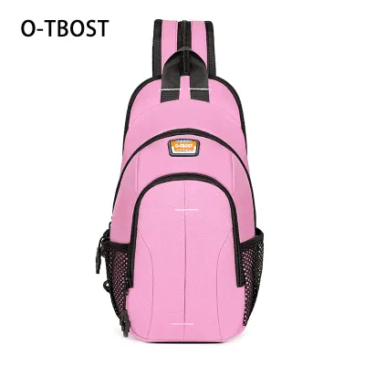 Men Outdoor Multifunctional Chest Bag Waist Pack with Letters Pattern