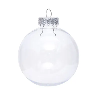 Cartoon Christmas Tree Decoration Pet Transparent Plastic Ball Pendant