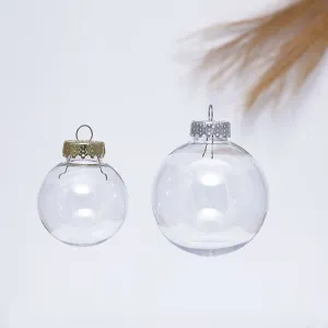 Cartoon Christmas Tree Decoration Pet Transparent Plastic Ball Pendant