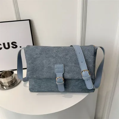 Women Fashionable Large Capacity Flap Square PU Shoulder Bag for Summer