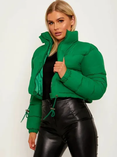 Winter Women Fashion Solid Color Warm Jacket