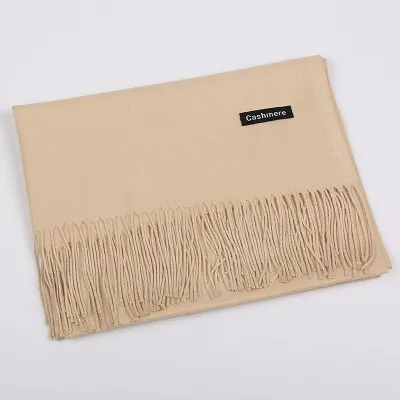 Autumn Winter Fashion Solid Color Imitation Cashmere Scarf