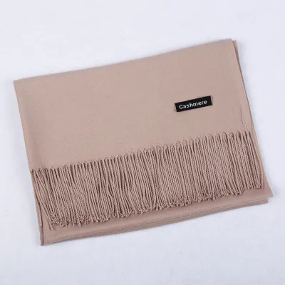 Autumn Winter Fashion Solid Color Imitation Cashmere Scarf