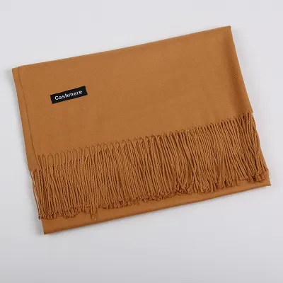 Autumn Winter Fashion Solid Color Imitation Cashmere Scarf