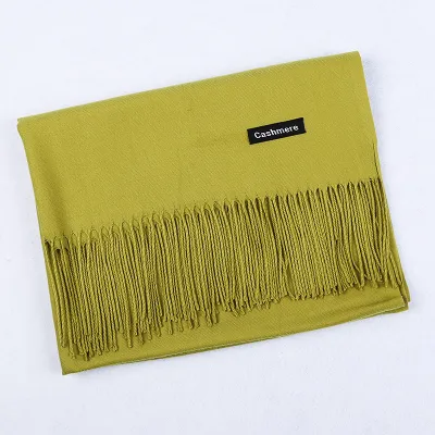Autumn Winter Fashion Solid Color Imitation Cashmere Scarf