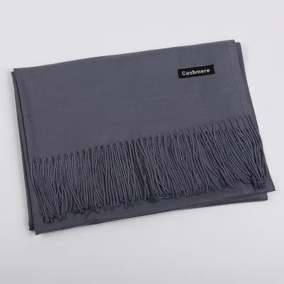 Autumn Winter Fashion Solid Color Imitation Cashmere Scarf