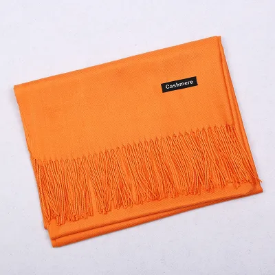 Autumn Winter Fashion Solid Color Imitation Cashmere Scarf
