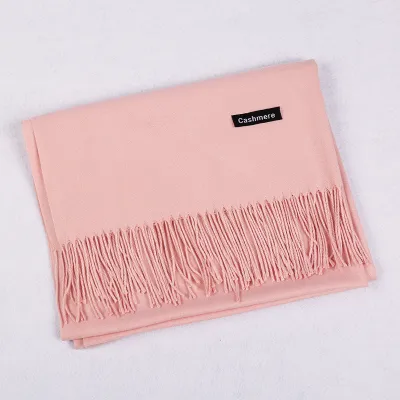Autumn Winter Fashion Solid Color Imitation Cashmere Scarf
