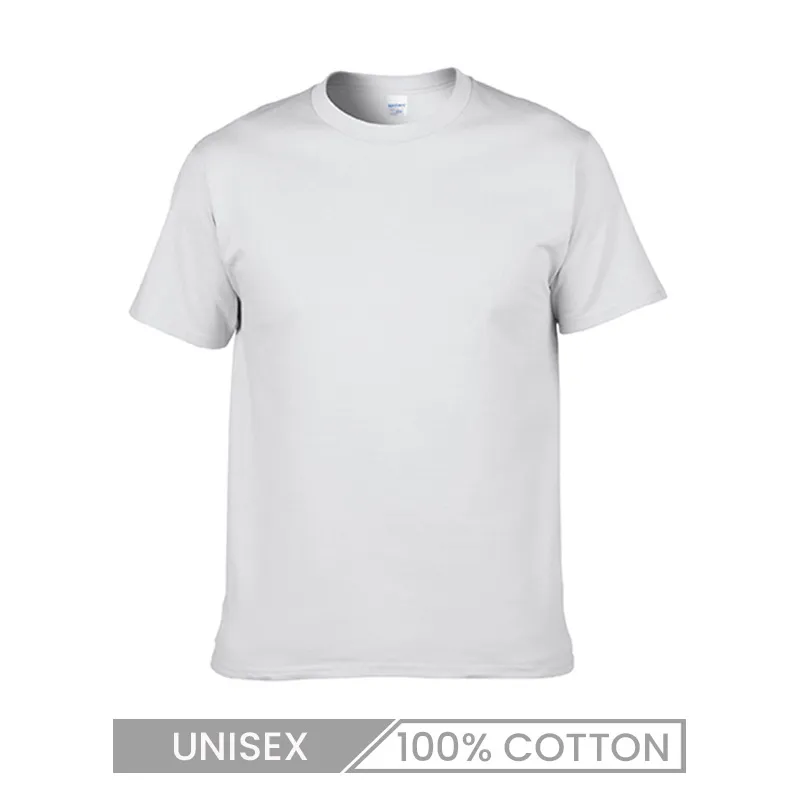 Custom Men Women Gildan 76000 Pure Cotton Solid Color Crewneck T-Shirt