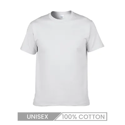Custom Men Women Gildan 76000 Pure Cotton Solid Color Crewneck T-Shirt