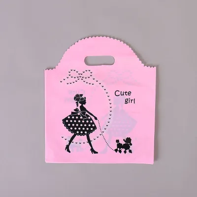 100pcs Fashion Printing Shopping Gift Packaging Plastic Bags