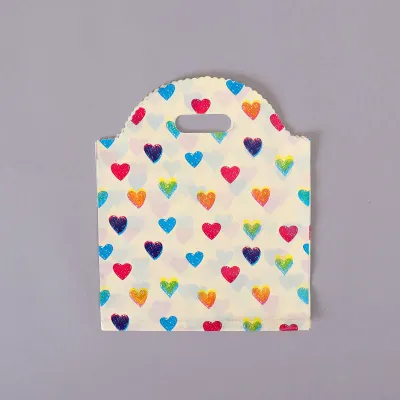 100pcs Fashion Printing Shopping Gift Packaging Plastic Bags