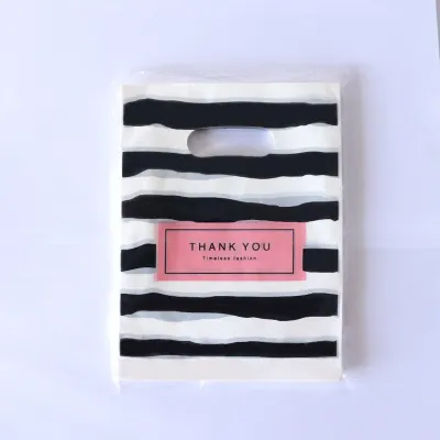 100Pcs Fashion Printing Shopping Gift Packaging Plastic Bag