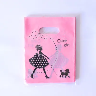 100Pcs Fashion Printing Shopping Gift Packaging Plastic Bag