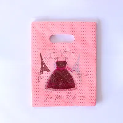 100Pcs Fashion Printing Shopping Gift Packaging Plastic Bag