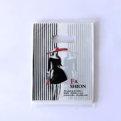 100Pcs Fashion Printing Shopping Gift Packaging Plastic Bag