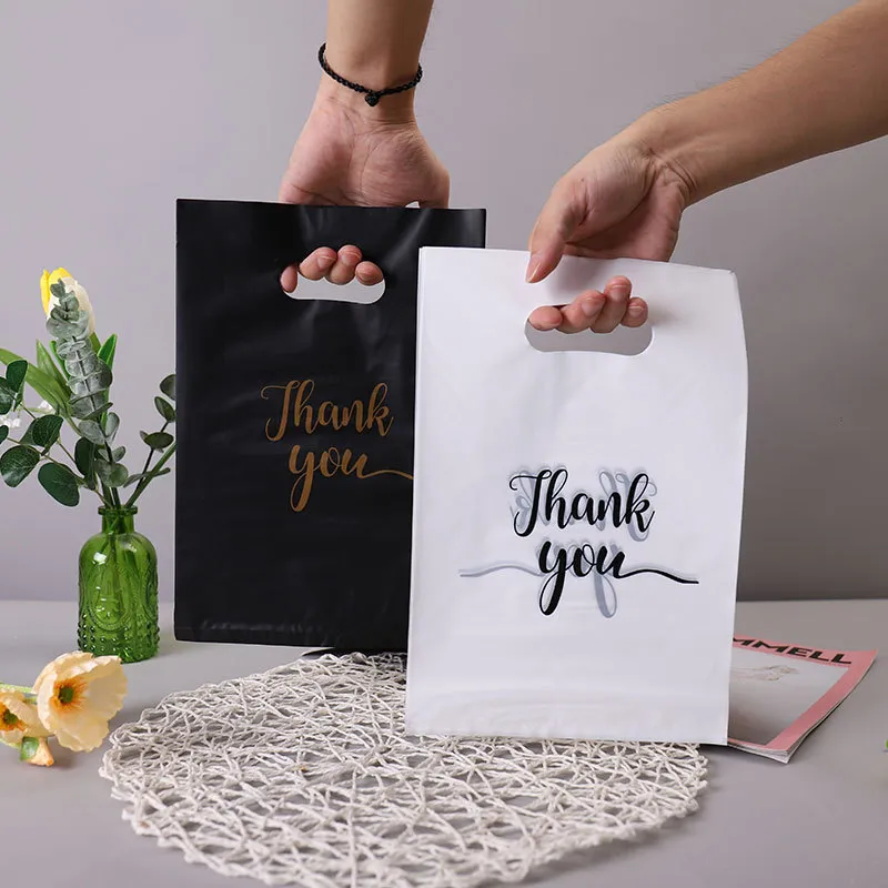 Fashion Letter Printing Gift Packaging Plastic Shopping Bags