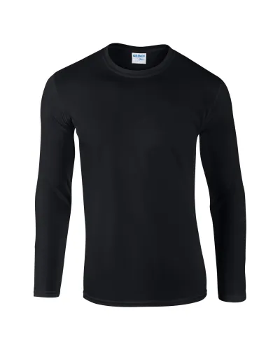Gildan 76400 Long Sleeve Crewneck Cotton T-Shirt Basic Casual Loose Fit
