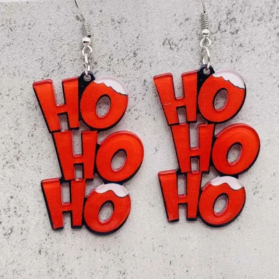 Geometric Fashion Acrylic Christmas Earrings Party