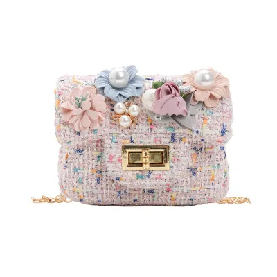 Kids Girls Fashion Casual Cute Flower Crossbody Handle Princess Bag Toddler