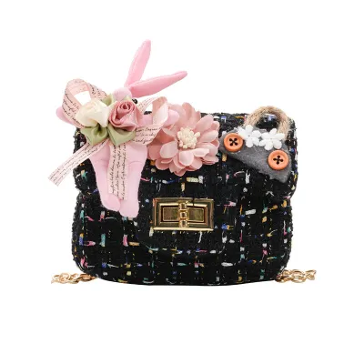 Kids Girls Fashion Casual Cute Flower Crossbody Handle Princess Bag Toddler