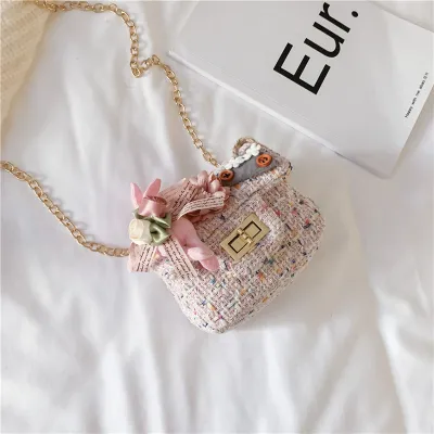 Kids Girls Fashion Casual Cute Flower Crossbody Handle Princess Bag Toddler