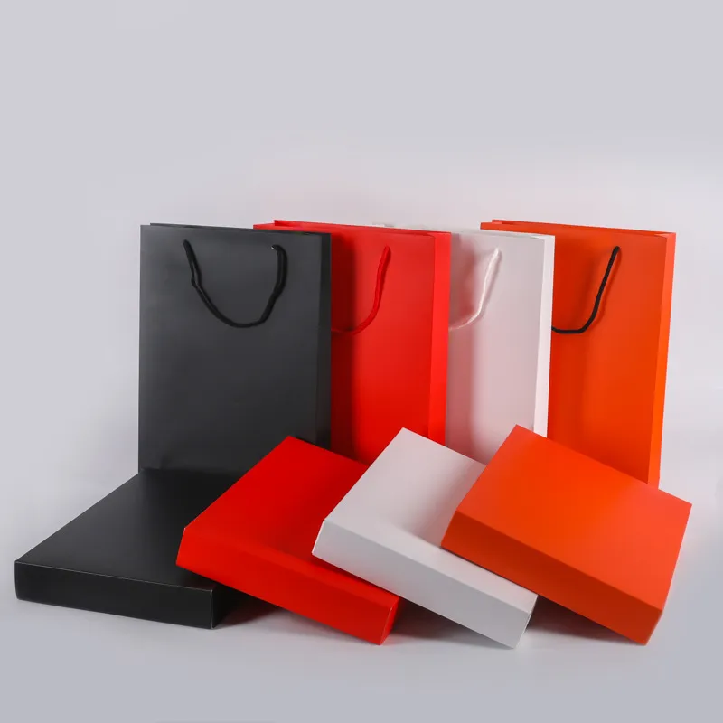 Simple Shirt Clothes Storage Packaging White Cardboard Shopping Box