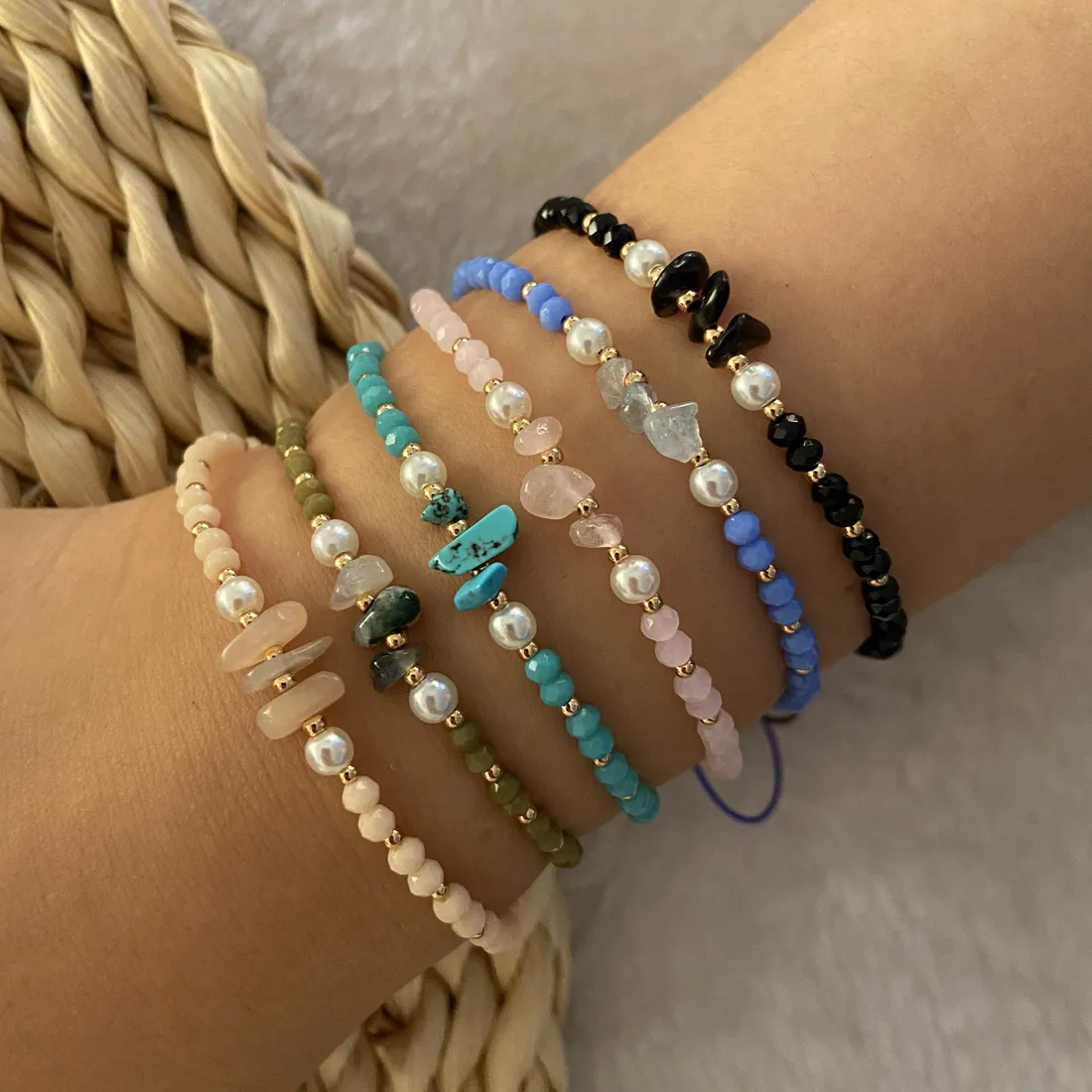 Women Bohemian Original Design Natural Stone Bracelet