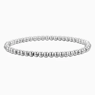 Simple Round Beaded Bracelet Unisex Plastic Resin Handstring