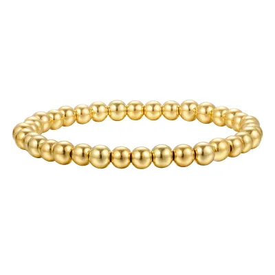 Simple Round Beaded Bracelet Unisex Plastic Resin Handstring