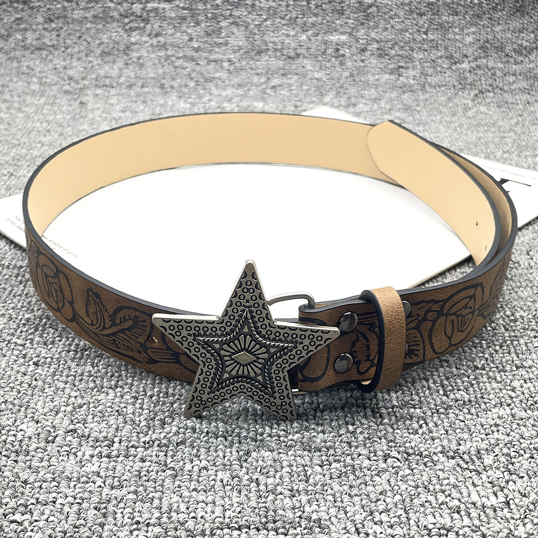 小物 diesel archive western belt y2k hippie Diesel Vintage Y2k leather double buckle belt punk