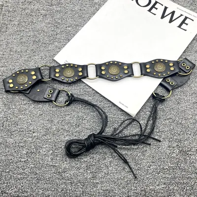 Women's Y2K Vintage Rivet Hollow PU Leather Studded Belt