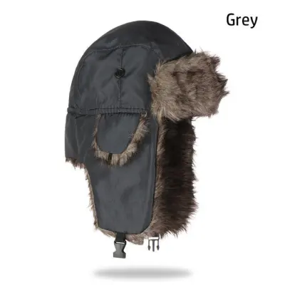 Winter Men Women Warm Outdoor Cold-Proof Windproof Ear Cover Thickened Plush Hat