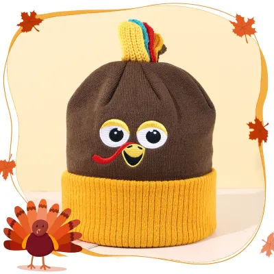 Thanksgiving Fashion Cartoon Warm Turkey Knitted Hat