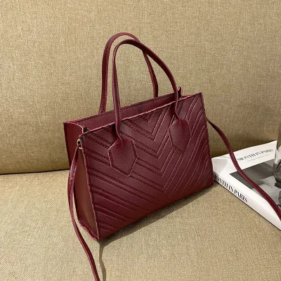 Bolsos de mano cuadrados con relieve de color sólido de moda