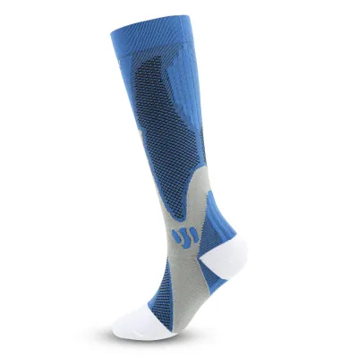 Simple Neutral Outdoor Riding Sports Nylon Pressure Knee High Socks