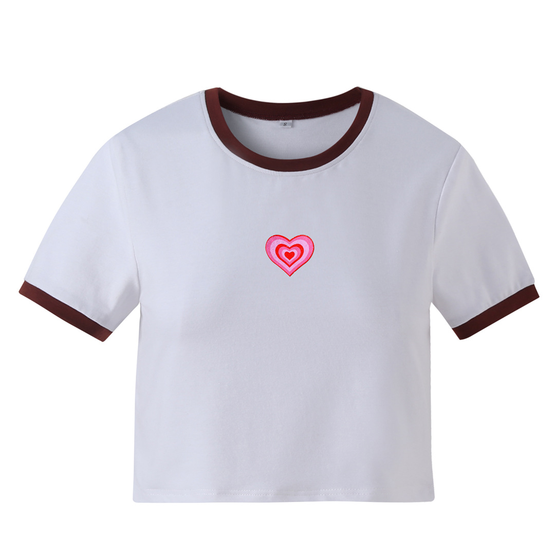 Wholesale Summer Women Fashion Casual Heart Shape Print