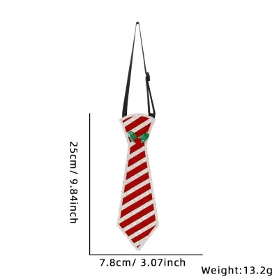 Cartoon Felt Christmas Snowman Elk Tie Party Decoration