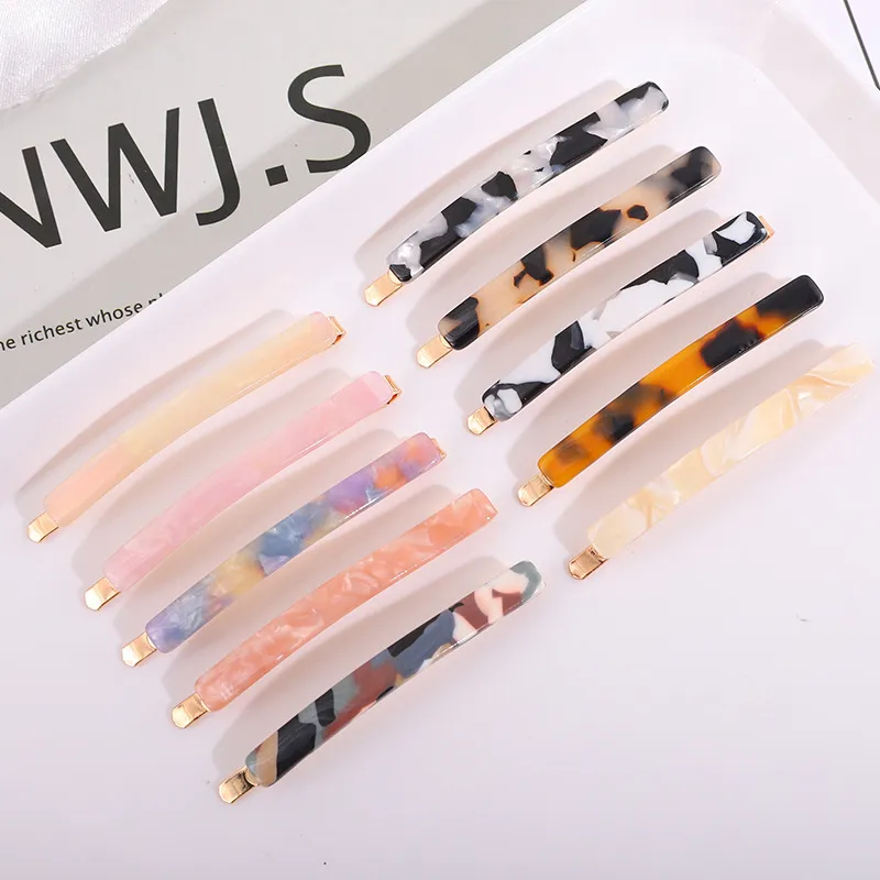 Women Fashion Simple Acetic Acid Side Clip
