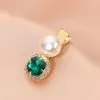 11# D.Green Diamond Pearl Hairpin
