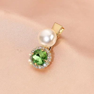Women Fashion Vintage Rhinestone Pearl Side Clip Hair Accessories