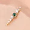 14# D.Green Diamond Pearl Clip