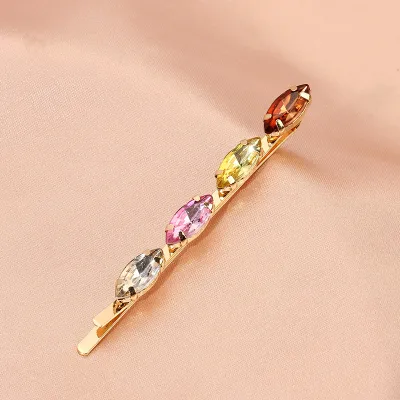 Women Fashion Vintage Rhinestone Pearl Side Clip Hair Accessories