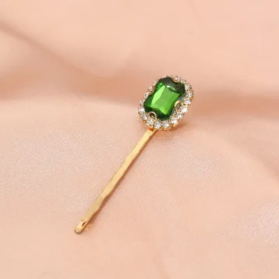 Women Fashion Vintage Rhinestone Pearl Side Clip Hair Accessories