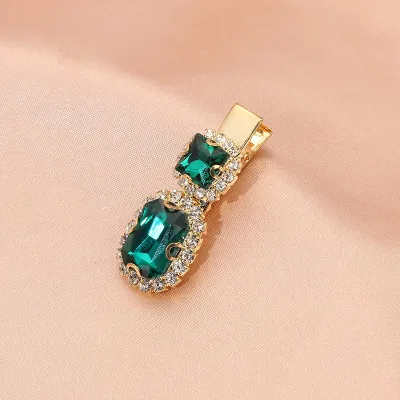Women Fashion Vintage Rhinestone Pearl Side Clip Hair Accessories