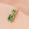 6# Fruit Green Double Drill Hairpin