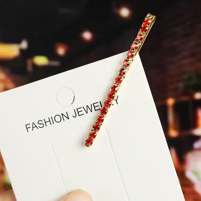 Women's Fashion Multicolor Rhinestone Word Hair Clip