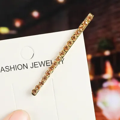 Women's Fashion Multicolor Rhinestone Word Hair Clip