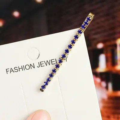 Women's Fashion Multicolor Rhinestone Word Hair Clip