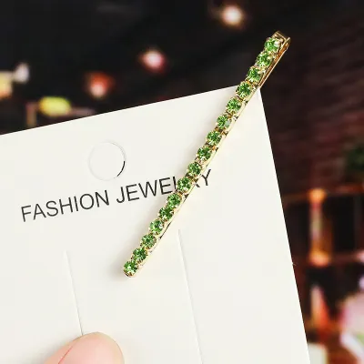 Women's Fashion Multicolor Rhinestone Word Hair Clip